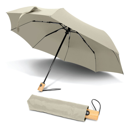 Promotional RPET Compact Umbrellas Ecru